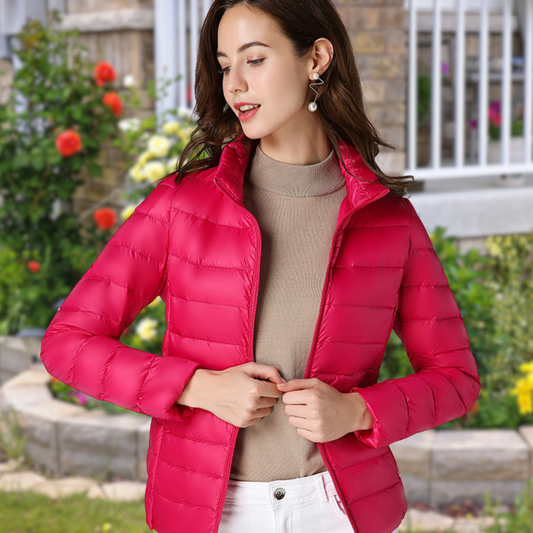 Isla - Chaqueta Impermeable Blanca De Plumón